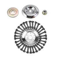 Ioensy - Cepillo Giratorio De Alambre, Cabezal De Corte, Alambre De Acero Giratorio, Cabezal De Cepillo Para Malas Hierbas Para Pavimentación, 3 Kits De 10 Pulgadas