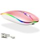 thumbnail image 1 of Ratón Bluetooth KLO LED recargable para MacBook, color rosa, 1 of 6