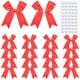 thumbnail image 1 of Lazos de regalo senqiclound 50 uds 8 cm rojo satén, 1 of 7