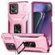 thumbnail image 1 of Funda Armada para Motorola Moto G Stylus 5G 2023 con Tapa Deslizante y Soporte Magnético Giratorio Rosa, 1 of 5