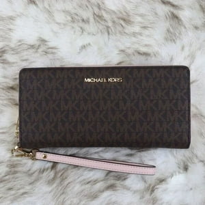 Billetera Michael Kors G Con Cierre, Café