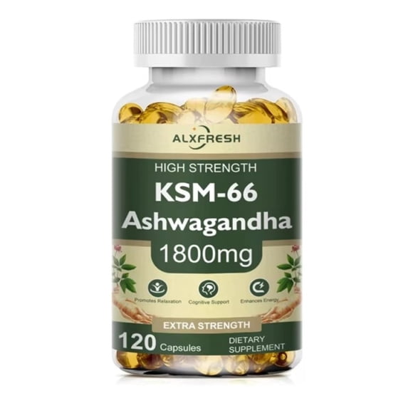 ALXFRESH ASHWAGANDHA KSM-66 1800MG EXTRA STRENGTH 120 SOFTGEL CAPS