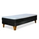 thumbnail image 4 of Cama Europea Zen Pro Colchon Resortes 1.5 Plaza Base Dividida Tela Negro, 4 of 6