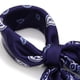 thumbnail image 3 of Pañuelo tipo seda 70 x 70 bandana elegante azul Talla Única, 3 of 5