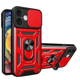 thumbnail image 1 of Carcasa Soporte y Anillo Compatible Con iPhone 16 Rojo, 1 of 4