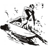 Rienda Libre Graphics - Decomural Surfing Surf Ws-17902