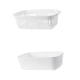 thumbnail image 3 of Bandeja De Brotes, Cesta Blanca, Práctico Plato De Brotes Para Jardín, Cocina Interior, 3 of 5