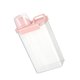 thumbnail image 3 of Contenedor De Almacenamiento De Alimentos, Contenedor De Almacenamiento Transparente Hermético Para Cereales, Nueces, Arroz, Cubierta Rosa, 3 of 5