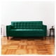 thumbnail image 1 of Futón Sofá Cama Genova Tela Velvet Verde, 1 of 8