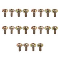 Magideal - 20 Tornillos Para Orejetas De Batería, Piezas De Batería, Juego De Batería, Tornillos De Batería, Orejetas De Caja De Metal Para Repuestos, Accesorios