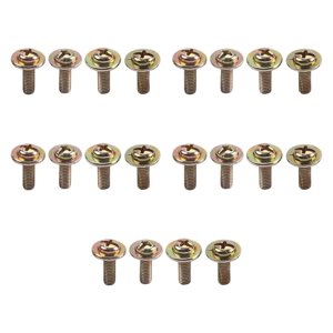 Magideal - 20 Tornillos Para Orejetas De Batería, Piezas De Batería, Juego De Batería, Tornillos De Batería, Orejetas De Caja De Metal Para Repuestos, Accesorios