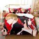 thumbnail image 1 of Kaguya-sama Love is War Bedding Set Cartoon Anime three-piece set Adult Kid Bedroom Duvetcover Sets Anime Kawaii Girls Bed Sheets, 1 of 5