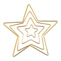 Bothyi - 4 Piezas Atrapasueños Aros Marco Alambre Corona Suministros Telón De Fondo Pentagrama