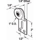 thumbnail image 2 of Rodillo para puerta de armario Prime-Line Mill, nailon y acero, 2 of 2