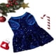 thumbnail image 3 of Vestido Lentejuelas Azul Para Mascotas Perros Gatos Conejos Otros, 3 of 3