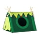 thumbnail image 1 of Cama De Fieltro Caliente Para Nido De Cueva De Escondite De Conejillos De Indias Para Conejo Erizo De Azúcar Planeador Verde L, 1 of 5
