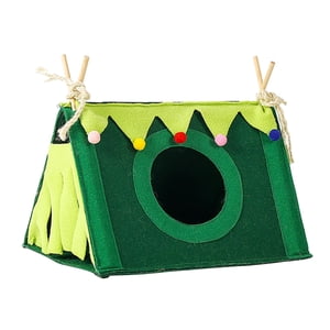 Ioensy - Cama De Fieltro Caliente Para Nido De Cueva De Escondite De Conejillos De Indias Para Conejo Erizo De Azúcar Planeador Verde L