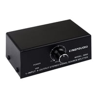 Magideal - Interruptor De Distribución De Sonido Estéreo 4 Vías, Selector De Caja Divisora Compuesta Duplicadora Para De Juegos De Dvd, Reproductor