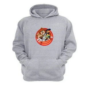 Genérico - Polerón Canguro Niño Dibujos Animados Lt Gris Claro Talla 2 Unisex