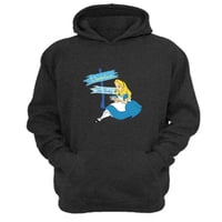 Genérico - Polerón Canguro Alicia Cuentos Infantiles Gris Oscuro Talla S Unisex