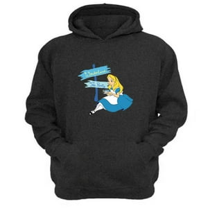 Genérico - Poleron Canguro Alicia Cuentos Infantiles Gris Oscuro Talla Xs Unisex
