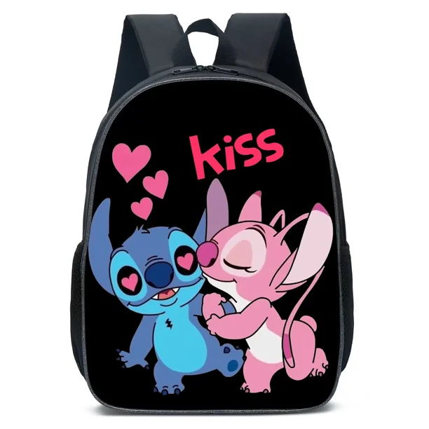 HOT Disney Stitch Primary and Middle School Students Schoolbag Boys Sports Backpack Girls Anime Cartoon School Bag Mochila
