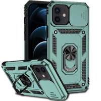 Estuche Gangxun Para Iphone 12 Pro, Soporte Giratorio 360°, Estilo Mecánico Y Magnético
