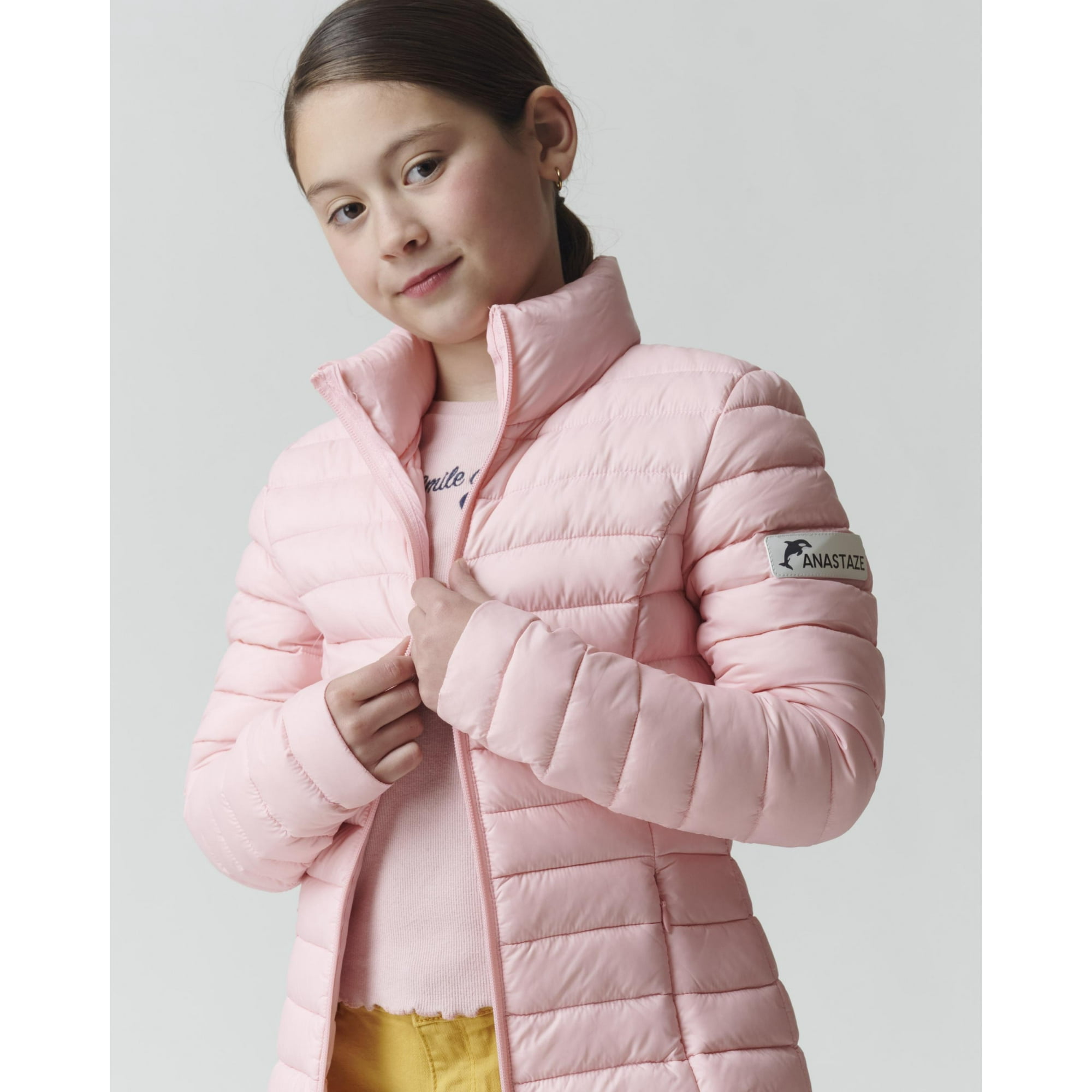 Anastaze - Parka Pluma Color Rosado 8-10 Años