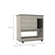 thumbnail image 3 of Mueble Bar Bajo Bi-Color 95x90x47 Cm Ceniza Y Wengue Con Ruedas, 3 of 3