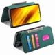 thumbnail image 2 of Funda Billetera Magnética para Xiaomi Poco X3 NFC Soporte Tarjetas Desmontable Verde, 2 of 6