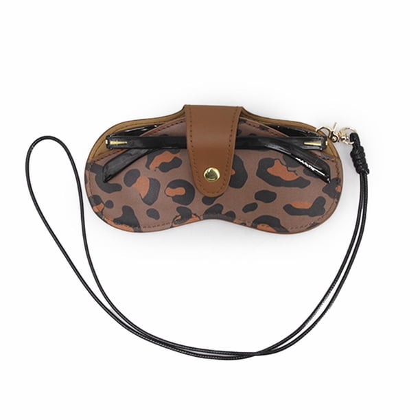 Funda Estuche Para Lentes animal print Con Strap Colgante Unisex Moda cafe Talla Única