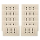 thumbnail image 1 of Pack 10 Tomacorriente Triple Metálico 16a - Dorado, 1 of 3