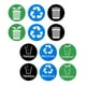 thumbnail image 4 of 12x Pegatinas De Cubo De Basura, Pegatina De Reciclaje De Cubo De Basura De 10cm Para Apartamento De Oficina, 4 of 5