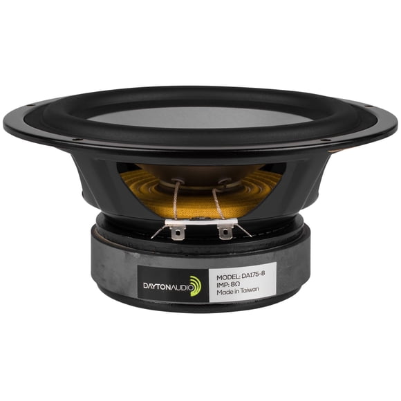 Woofer Dayton Audio DA175-8 de 7" con cono de aluminio y suspensión de goma