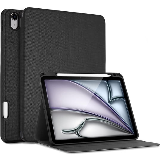 Funda Procase Slim Para Ipad Air 6 De 11 Pulgadas (m2) 2024/ipad Air 5 2022/ipad Air 4 De 10,9 Pulgadas Con Soporte Para Lápices, Color Negro