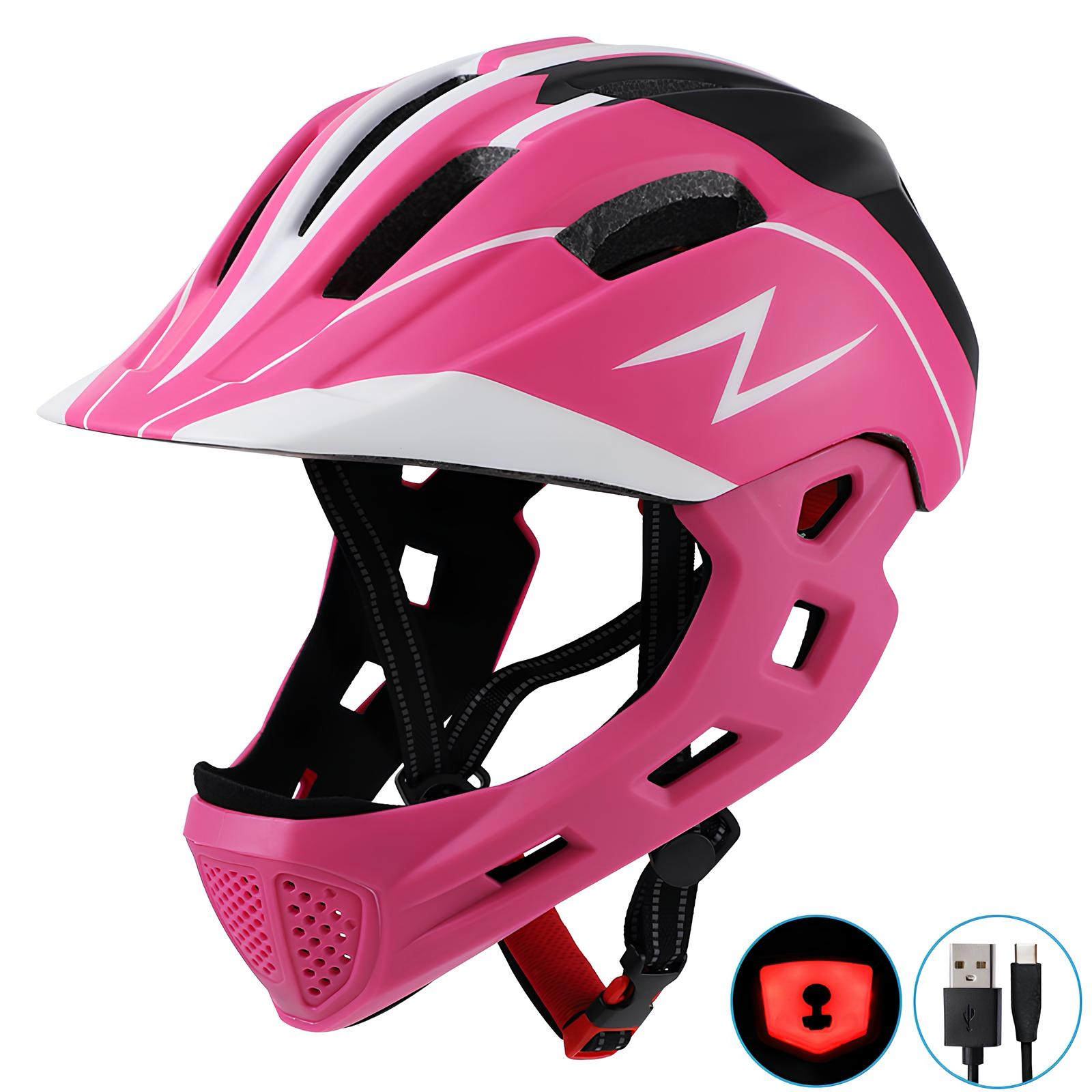 Casco Integral Infantil Bici 2 En 1 Slight Rosado Lubabycas