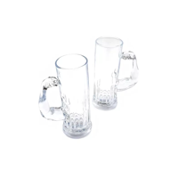 Genérico - Vasos Cerveceros Set 2 Piezas Shop 550Ml Vidrio Blanco