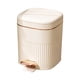thumbnail image 1 of Canasto De Basura De Cocina, Cubo De Basura Rectangular Con Escalón Para Estudio, Terraza Acristalada, Dormitorio, 8L, Blanco, 1 of 3
