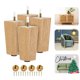 thumbnail image 1 of Patas de Madera Cuadradas Ajustables Yes4All 11.5 cm 4 piezas, 1 of 6