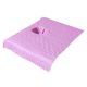 thumbnail image 3 of Mesa De Masaje De Algodón Puro, Toalla Con Orificio Para La Cara, Funda De Cama De Belleza, Sábana Rosa, 3 of 5