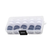 Magideal - 20 Piezas De Bobinas E Hilo De Coser, Con Estuche, Soporte Duradero Para Bobinas, Carretes De Hilo De Tamaño Estándar Para Máquina De Coser, Acolchado