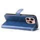 thumbnail image 2 of Funda tipo cartera para iPhone 16 Pro Max con bolsillo con cremallera y ranuras para tarjetas – Función de soporte Azul, 2 of 6