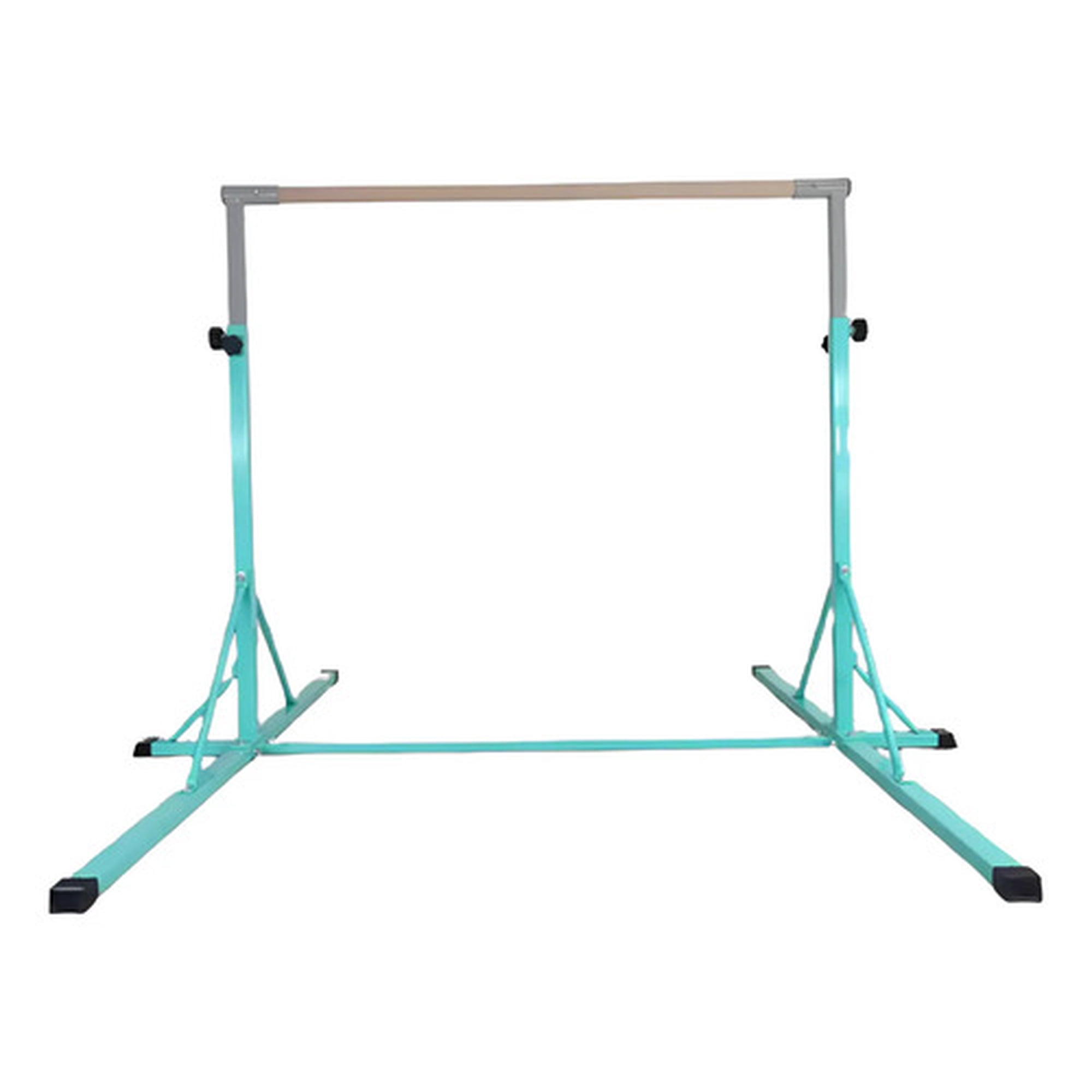 Marca - Barra De Gimnasia Niños Celeste Ajustable 90-150cm Celeste