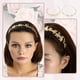 thumbnail image 2 of 4 Piezas de Diademas en Forma de Mariposa de Hoja de Metal de Aleación Accesorios para el Cabello para Mujeres Niñas Tono Dorado 12.5x2.5cm, 2 of 7