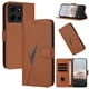 thumbnail image 1 of Funda Cartera Fibra de Carbono para Motorola MOTO G 5G 2025 con Soporte y Cierre Magnético Marrón, 1 of 6