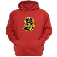 Genérico - Polerón Canguro Cobra Kai Rojo Talla L Unisex