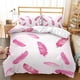 thumbnail image 1 of Luxury Feathers Pattern Black White Quilt Duvet Cover Set Bedroom Decor3-Piece Bedding Set, 1 of 4