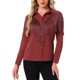 thumbnail image 1 of INSPIRE CHIC Camisa Occidental con Flecos para Mujer de Manga Larga con Botones, Blusa con Ribete de Borlas y Cuello Abatible Rojo Oscuro XL, 1 of 6