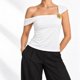 thumbnail image 1 of Polera Tendencia Basica Mujer Poliester S/M L/XL Blanco, 1 of 8