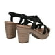 thumbnail image 4 of Sandalia Mujer Negro Taco Medio Camila Police, 4 of 5